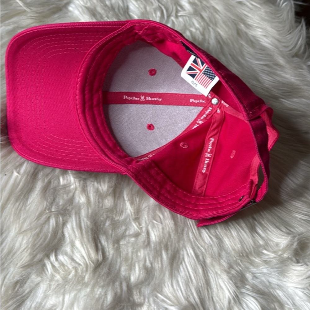 Psycho Bunny Fuchsia Cap Iconic Logo Colorful Cotton Adjustable Casual - NEW - Picture 3 of 4